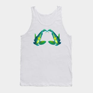 Angelfish | Pair of twins | White background | Tank Top